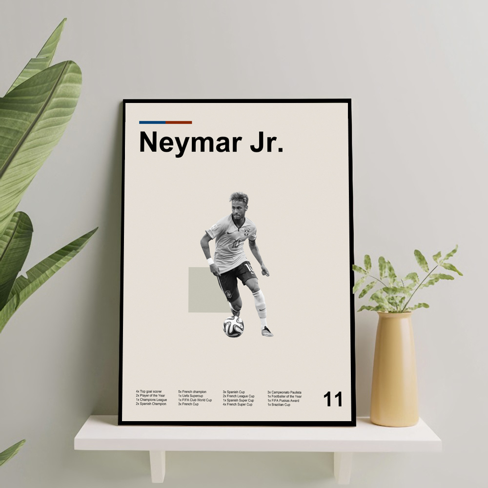 โปสเตอร์เฟรม Neymar Jr Ball