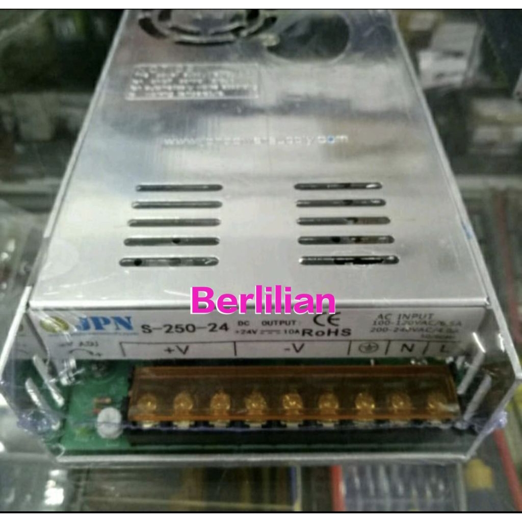 อะแดปเตอร์ AC - DC 24 โวลต์ 10 Ampere JPN S-250-24 / อะแดปเตอร์ DC 24V 10A JPN S-250-24