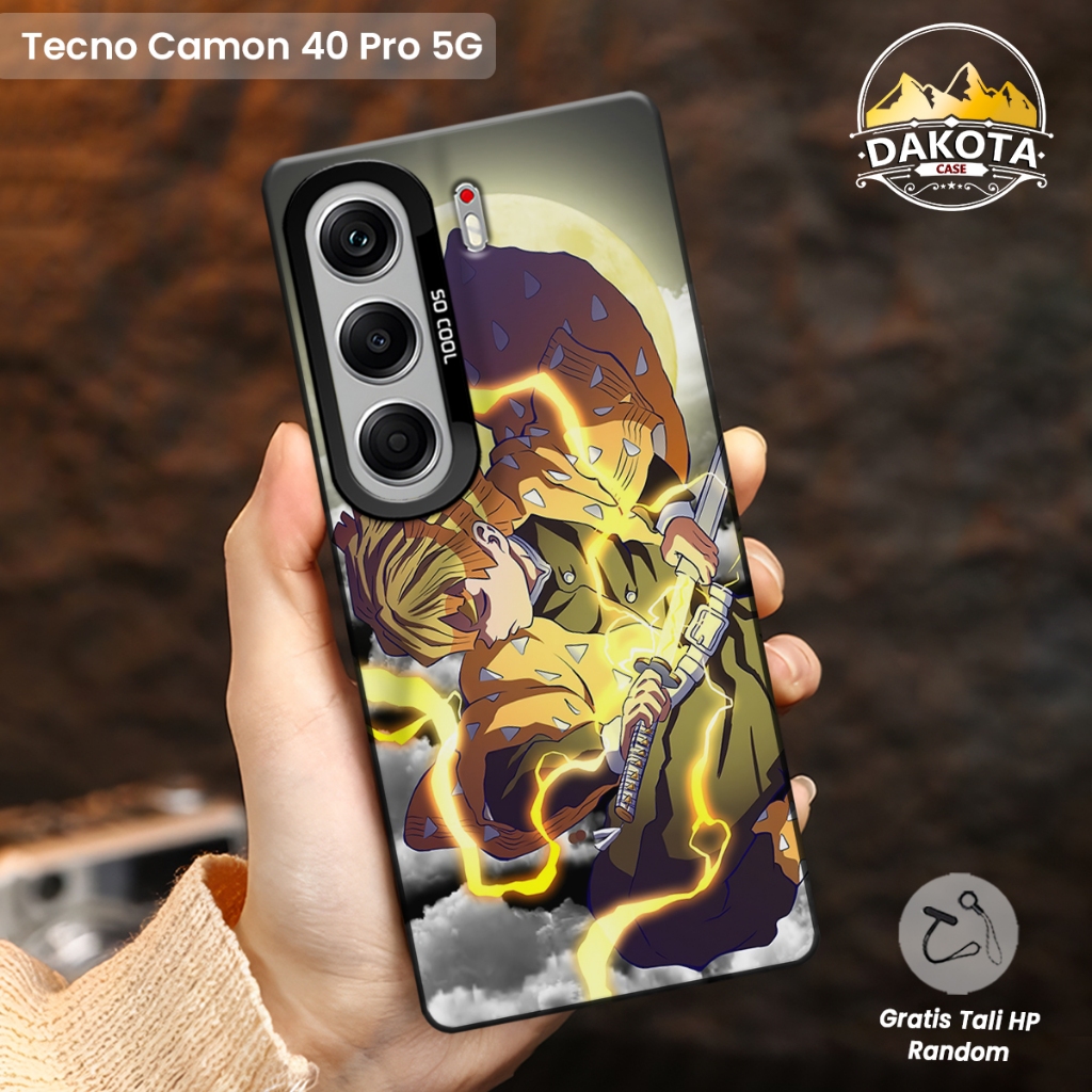 เคส IMD Tecno Camon 40 4G / Camon 40 Pro 5G Motif Zenitsu | Softcase Accessories IMD Hybrid Premium 