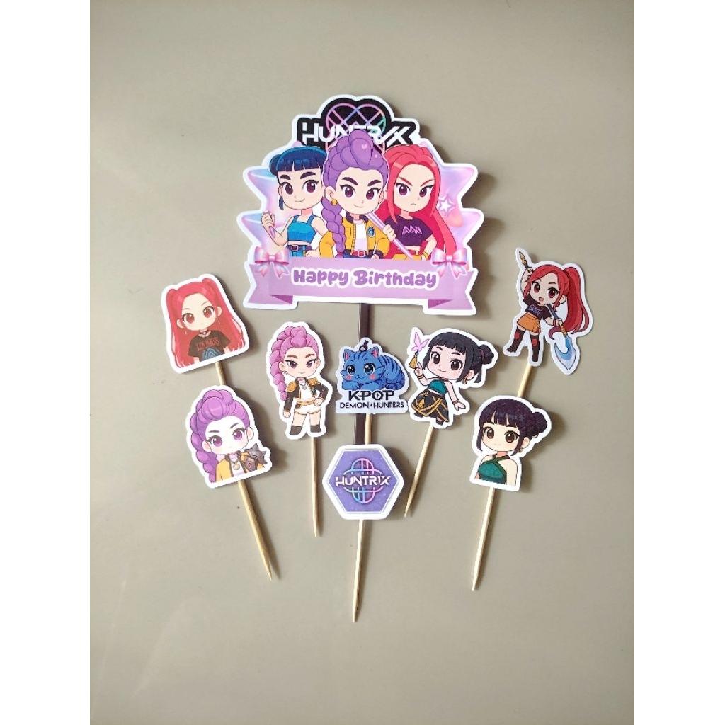 DEMON HUNTER TOPPER (LA-001) / DEMON HUNTER CAKE TOPPER / DEMON HUNTER CAKE DECORTATIONS / DEMON HUN