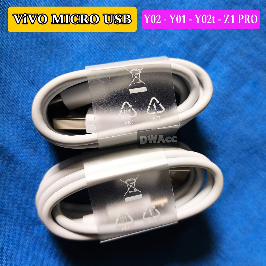 สายชาร์จ Vivo Micro USB Y01, Y02, Y02t, Z1 PRO, Y12s. รองรับการชาร์จอย่างรวดเร็ว 18W