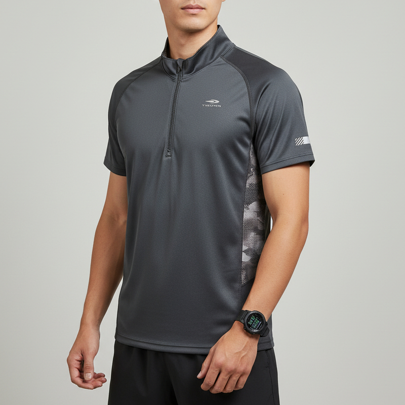 TIGORA RUNNING HALF ZIP Baselayer เสื้อแข่งผู้ชาย ไซส์ SM