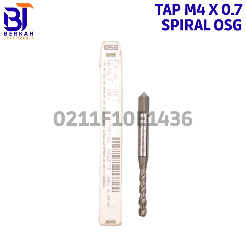 MESIN OSG Tap Manual Tap Machine M4 x 0.7 STD Spiral Tap bolt 7 ไม่ใช่ Yamawa