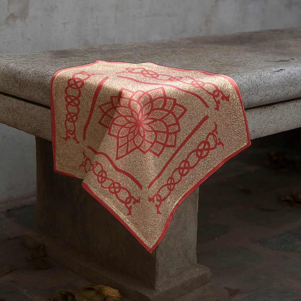 CAPITAL - BANDANA SLAYER LOTUS MOTIF JAPANESES BAMBOO / PASLEY SCARFT อุปกรณ์เสริม