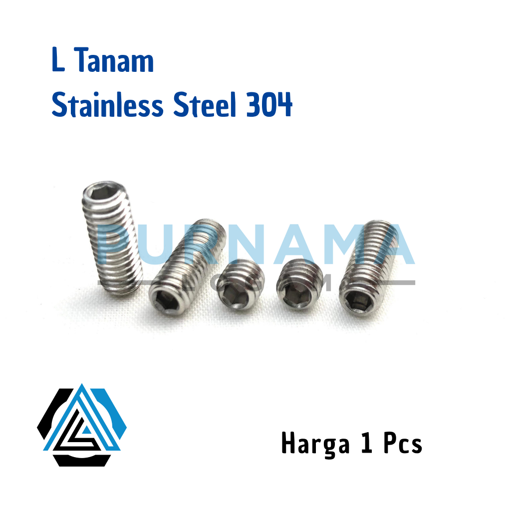 M5 x 6 (0.6ซม.) กุญแจสแตนเลส 304 L Bolt L2.5