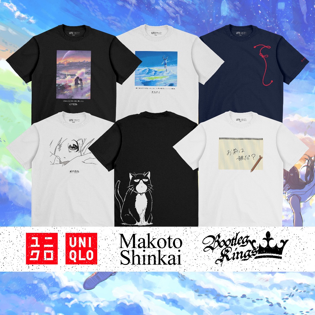 KATUN [HOT] เสื้อยืดกราฟิก UNIQLO X MAKOTO SHINKAI 2019 UT | 24s ORIGINAL COMBED COTTON MATERIAL | ส