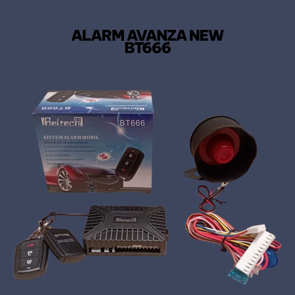Avanza New Beltech BT 666 สัญญาณเตือนรถยนต์พร้อมเสียงตุ๊กตุ๊ก