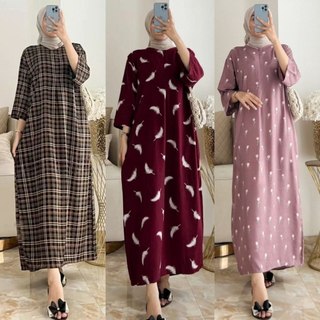 DASTER DRES KEKINIAN LENGAN 3/4 - DASTER LENGAN 3/4 RAYON PREMIUM - DASTER RAYON PREMIUM DASTER BUSUI