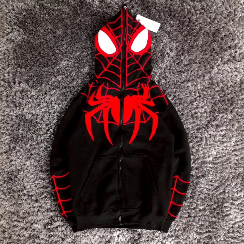 PREVILLE SPIDER คุณภาพสูง ZIPPER HOODIE