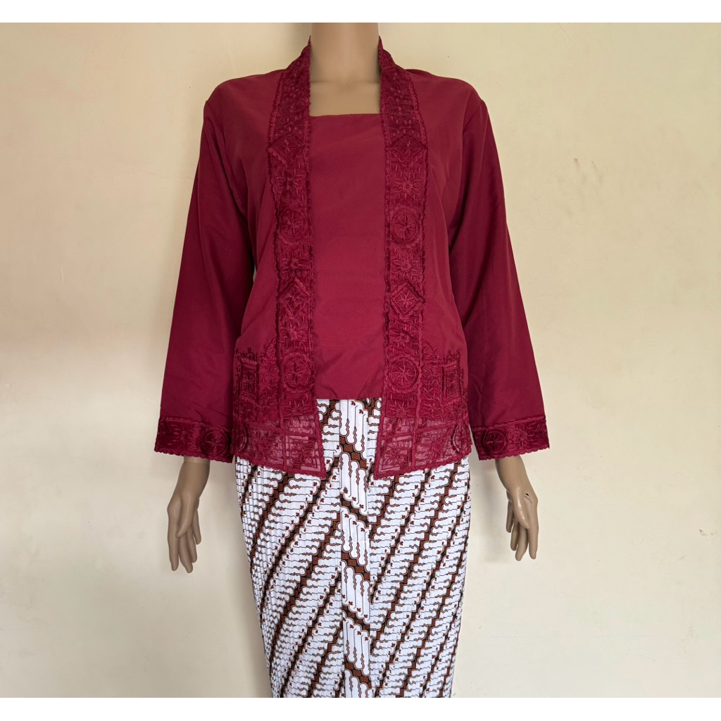 Shopie kebaya Modern Computer เย็บปักถักร้อย kubaru Kebaya Top