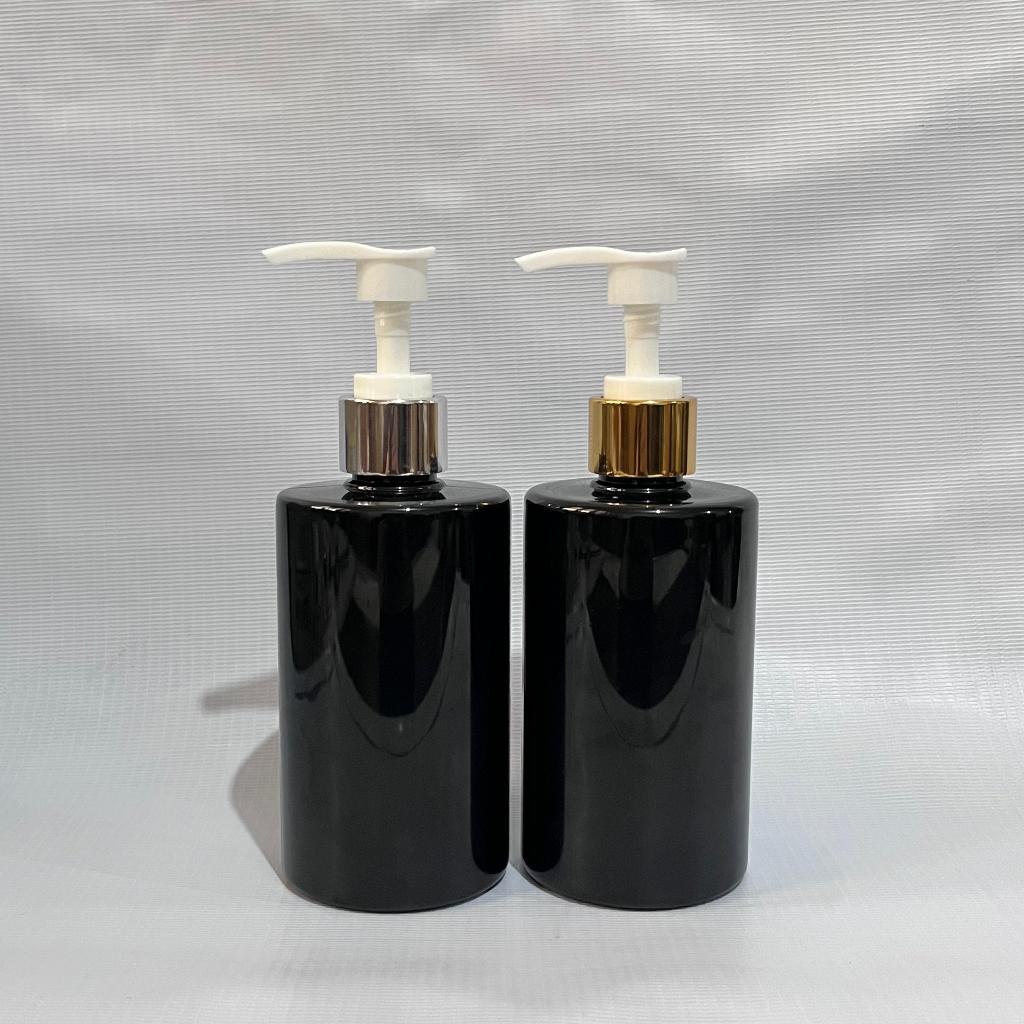 RF Dioly 250ml โลชั่นปั๊มสีดําซิลเวอร์โกลด์ N24 ขวด / ขวดแชมพู 250ml ปั๊ม