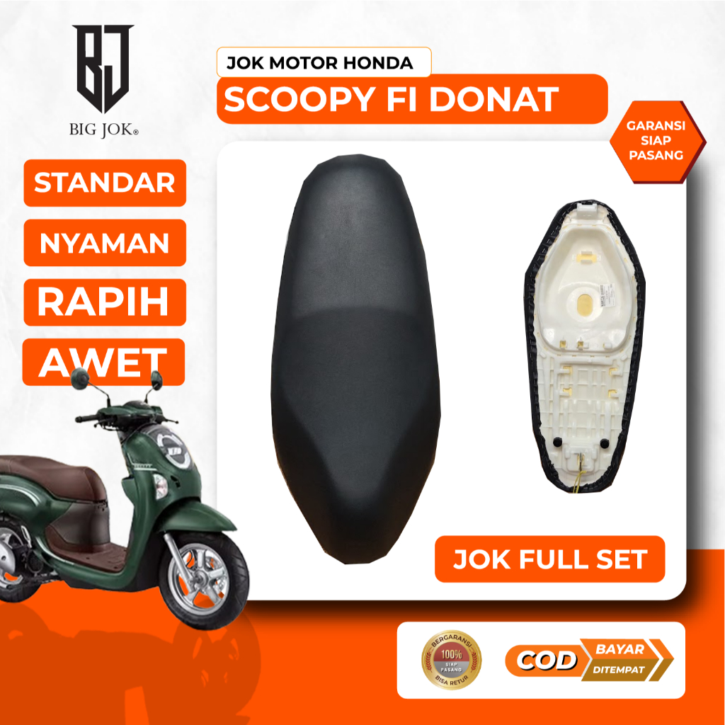 Scoopy fi 2022-2025 เบาะมอไซค์โดนัท I เบาะมาตรฐาน และ honda Scoopy variations