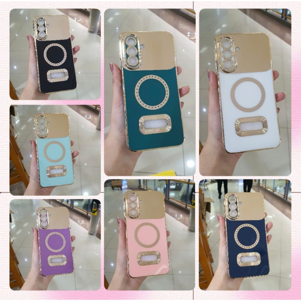 SOFTCASE LIST GOLD MANSAFE OPPO A1K A58 4G A74 4G A95 A78 5G A96 A76 RENO5 RENO 6 4G RENO 7Z 8Z RENO