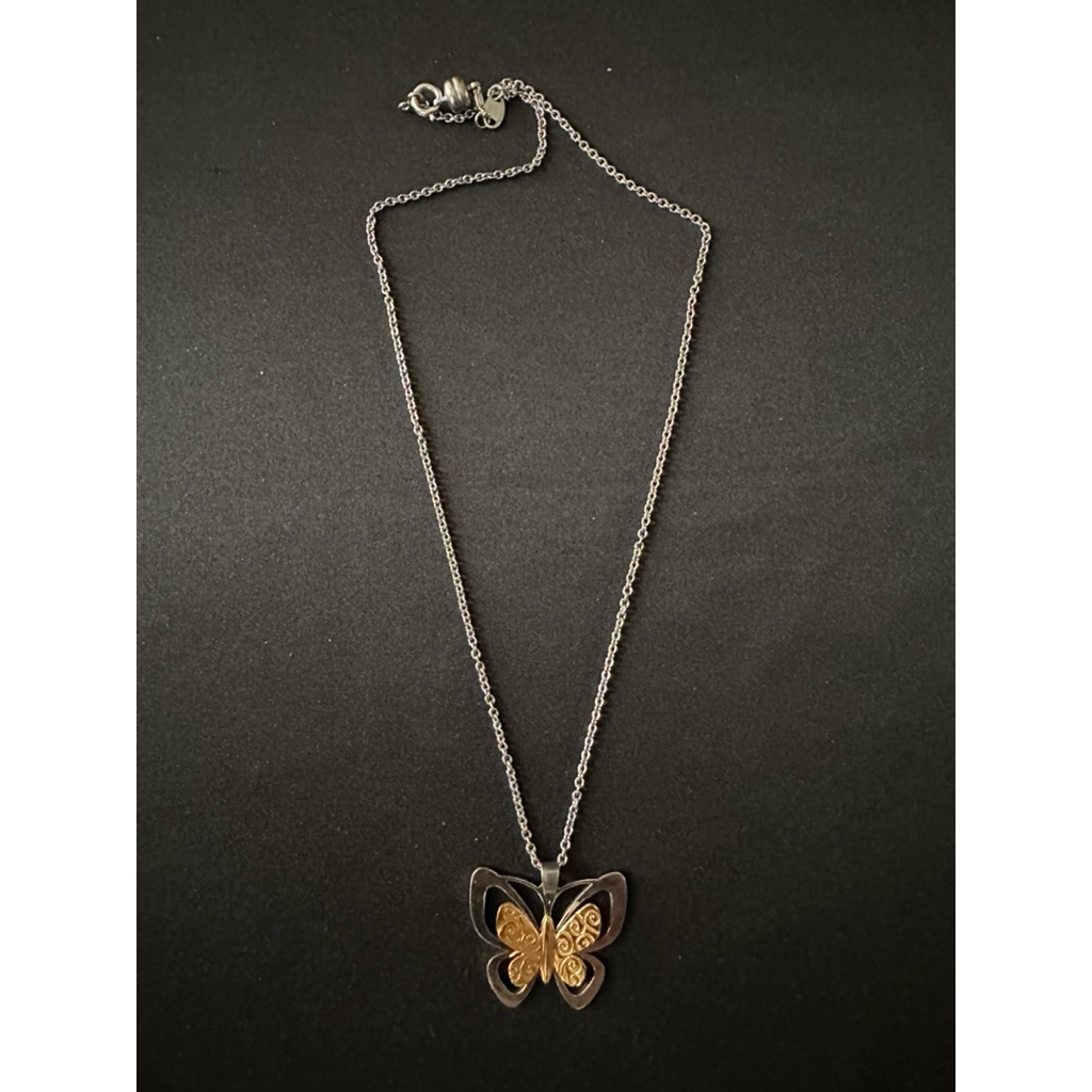 สร้อยคอซิลเวอร์โทนผีเสื้อ JCM