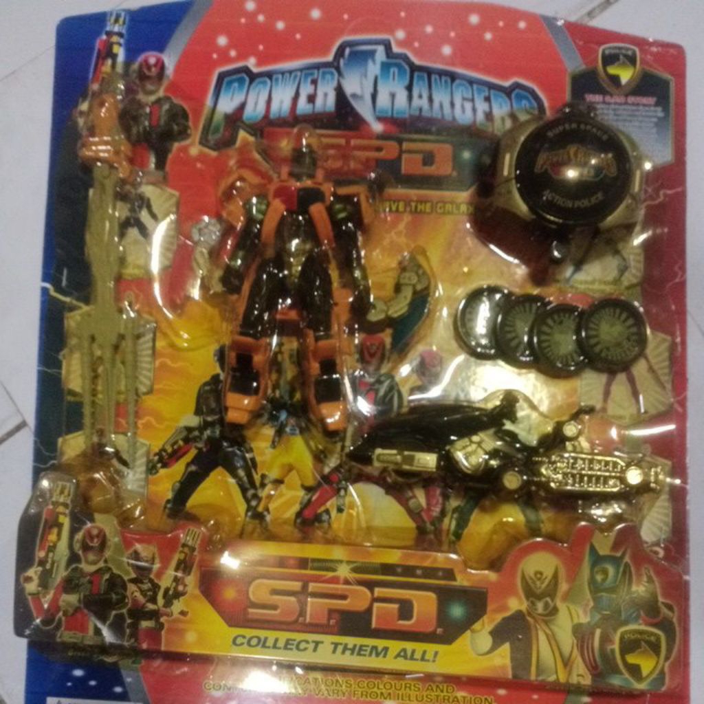 Power rangers retro SPD action figure ตํารวจ Galaxy