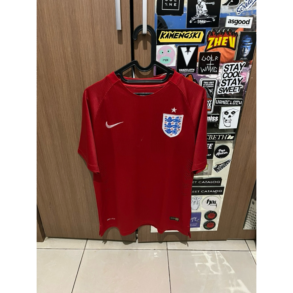 England Home Jersey 2014 World Cup Kit Grade Ori
