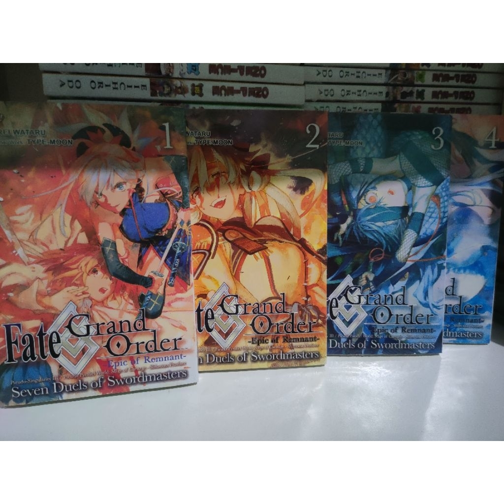 Fate Grand Order Epic of Remnant Seven Duels of Swordmasters Comic Set 1-4 Seals