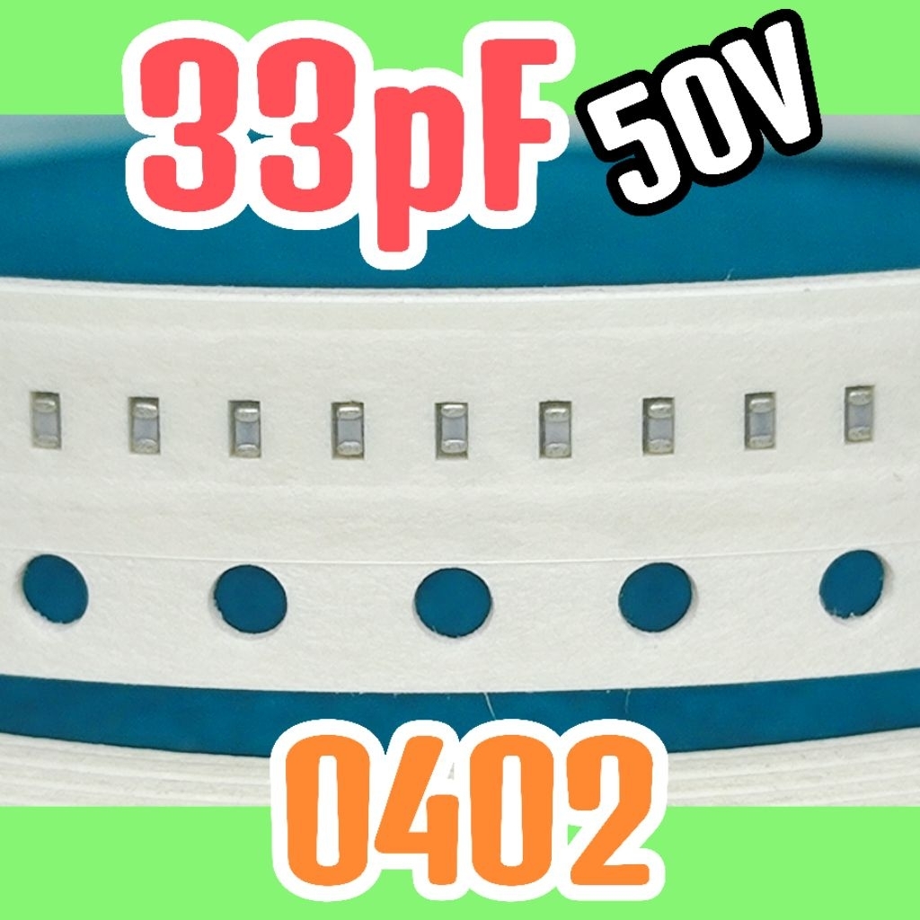 10pcs ตัวเก็บประจุเซรามิค SMD 0402 1005 50V 33 pF 33pF 50V 0.03nF 0.03nF 50 v 0.03 nf 0.03 nf 0.03 n