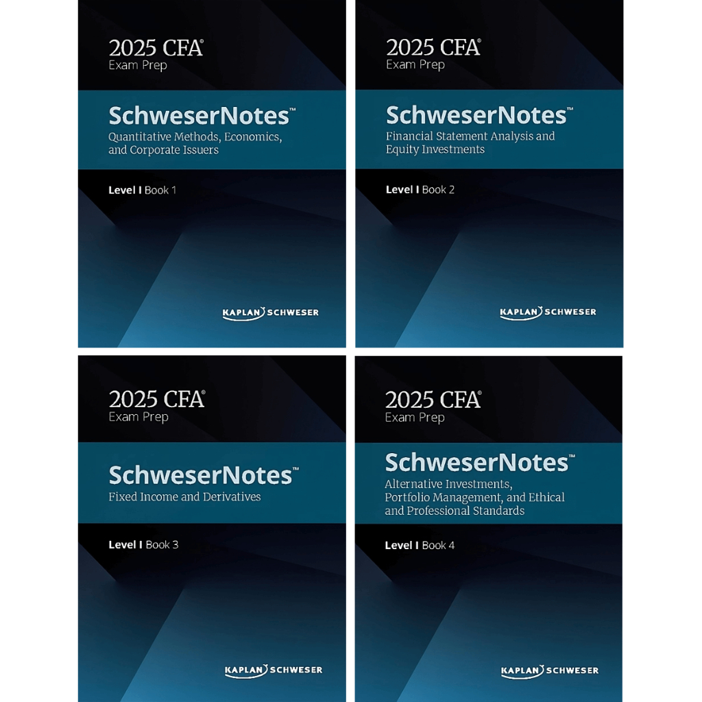 SCHWESERNOTES 2025 LEVEL I CFA BOOK 1-4