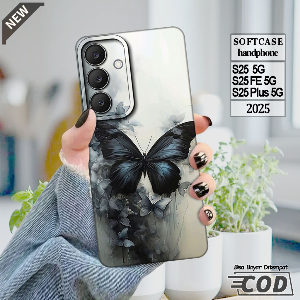 เคส Samsung S25 - Samsung S25 FE - Samsung S25 PLUS - Samsung S25 ULTRA _ เคสซิลิโคนสีดําใส