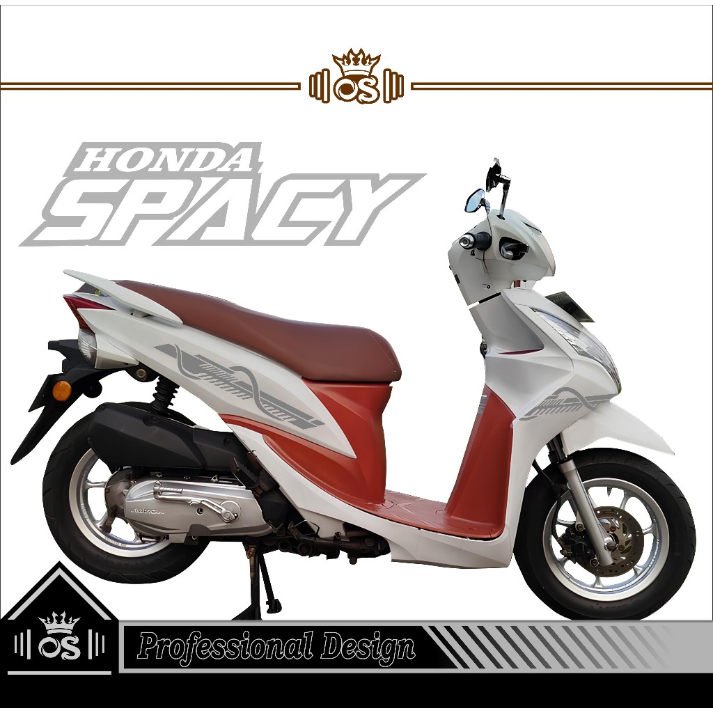 HONDA SPACY STRIPING / MTF 18 / SPACY STICKER CUTTING STICKER / DURABLE & WATERPROOF / COOL MOTORCYC