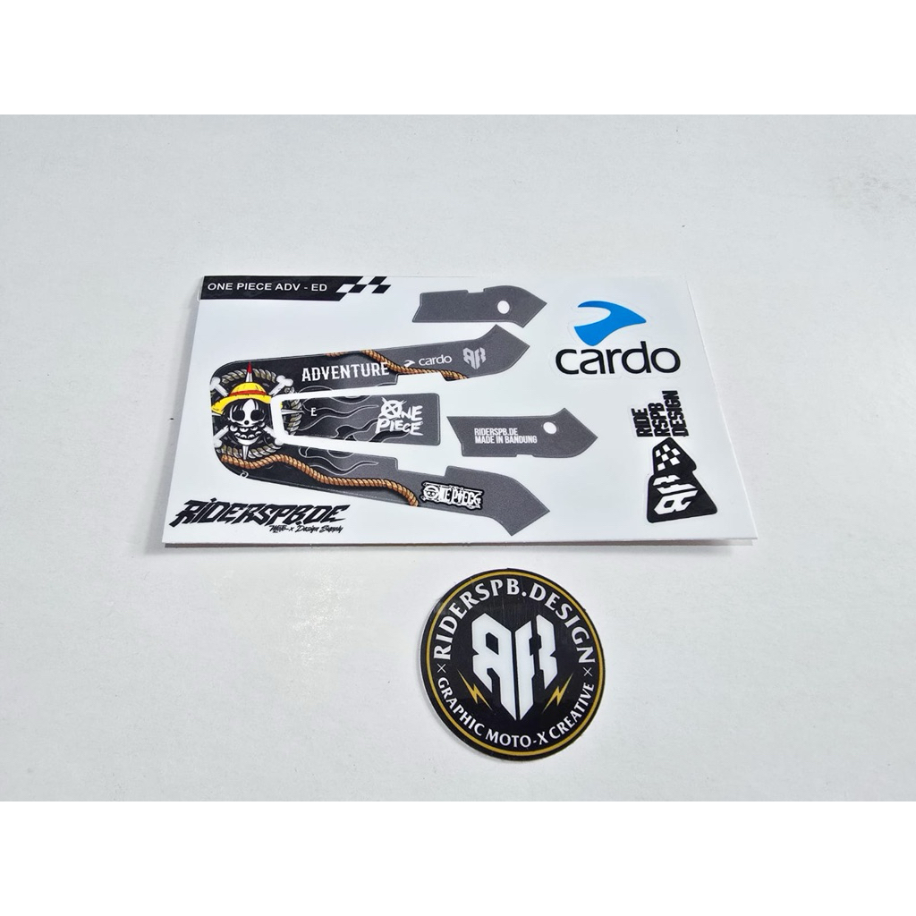 ONE PIECE ADV ED - สติ๊กเกอร์ DECAL SKINCOVER GARSKIN INTERCOM CARDO EDGE โดย RIDERSPB DESIGN