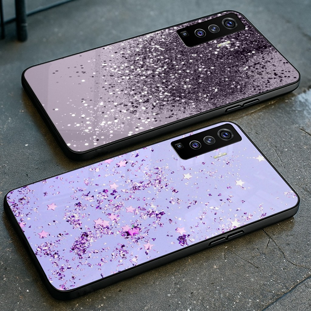 HP Vivo X50 Glass Softcase - เคสโทรศัพท์ Vivo X50 - Vivo X50 Glossy Glass Softcase (U 618)