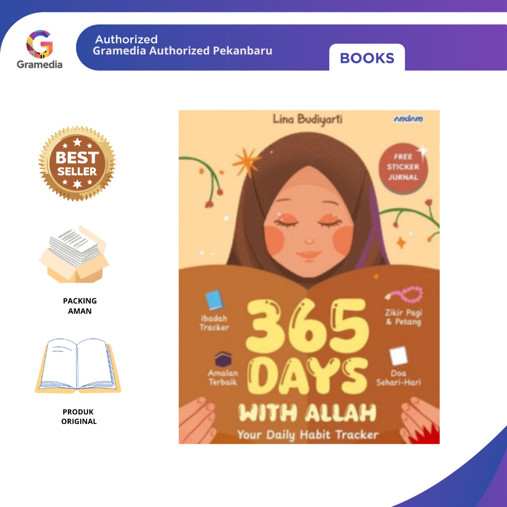 Gramedia Pekanbaru -365 DAYS พร้อม ALLAH YOUR DAILY HABIT TRACKER
