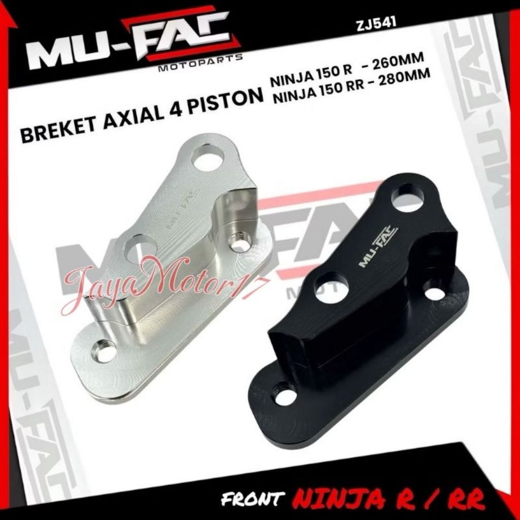 MUFAC Axial 4 ลูกสูบ 1Pin Caliper Bracket Ninja 150 R 260 RR 280 ZJ541 รถจักรยานยนต์ caliper Bracket