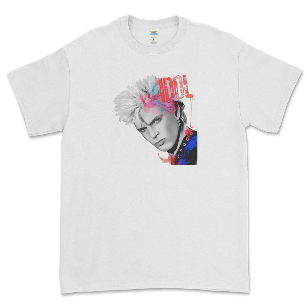 Billy Idol เสื้อยืด Unisex สําหรับผู้ชายและผู้หญิง ผ้าฝ้ายพรีเมี่ยม