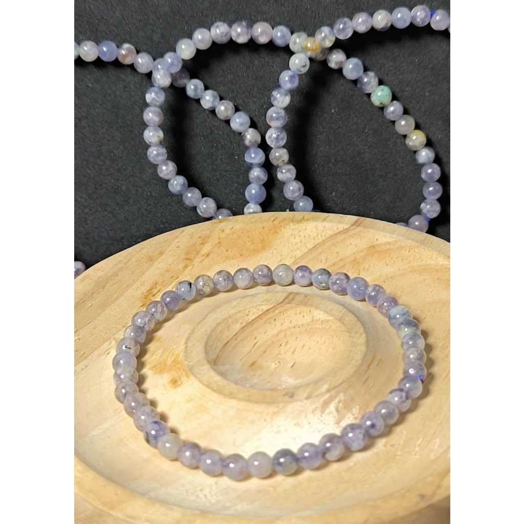 สร้อยข้อมือ Iolite Cordierite Water Sapphire Natural 4 มม.