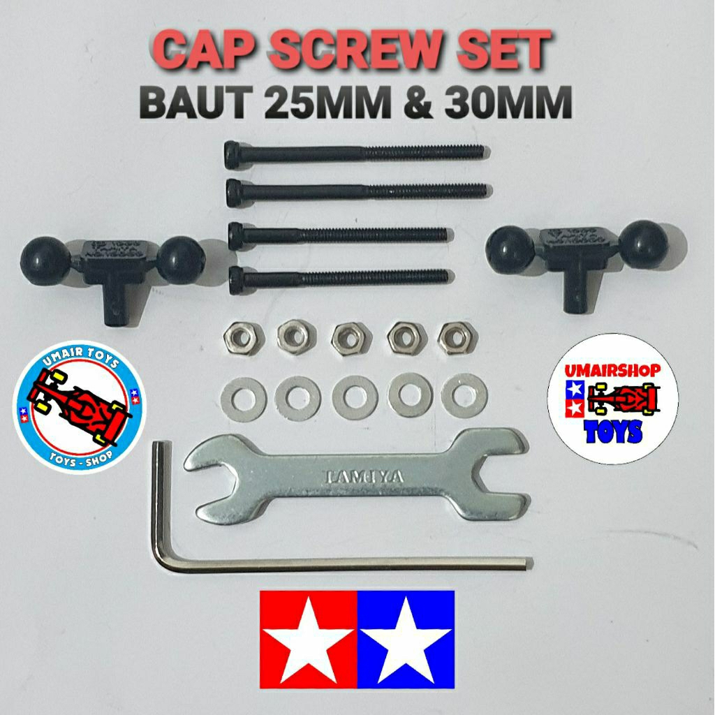 Tamiya M2 Bolt Cap Screw L Key SET / Strong steel Bolt M2 / Bolt Cap Screw Set สแตนเลส L Bolt Key