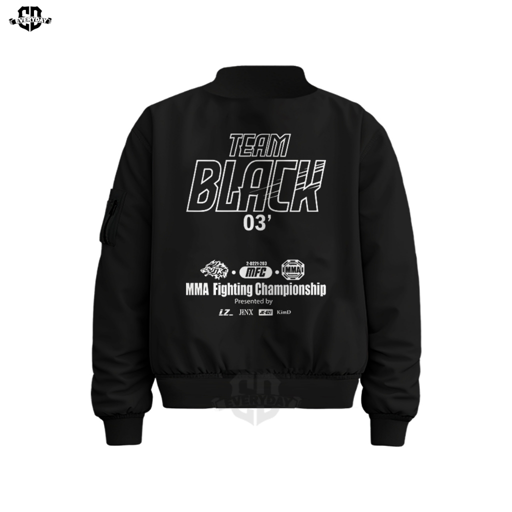 เสื้อผ้า EVRD - Jinx Team Black Manhwa BL Lezhin Joo Jaekyung เสื้อแจ็คเก็ตบอมเบอร์ผู้ชาย