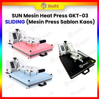 Mesin Press Sablon Kaos 38x38 Digital Premium EF-01/EF-02 untuk Kaos, Tas, Puzzle, Plat Aluminium, Bantal  (DTG, DTF, Polyflex, Sublime, Transfer Paper, Platisol, Rubber) 900 WATT garansi free kain teflon, silikon, spons