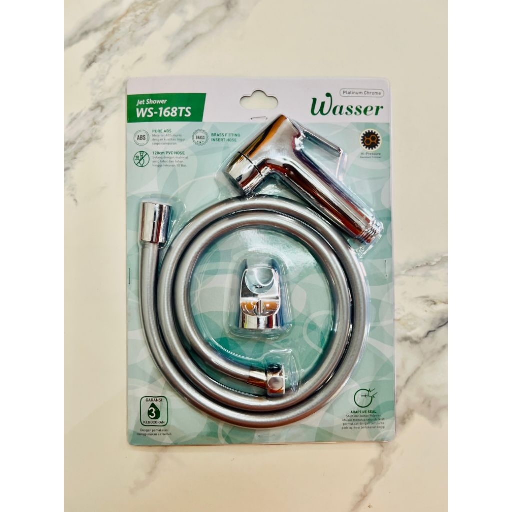 Wasser WS 168TS ฝักบัวเจ็ทระดับพรีเมียม | ส่งฟรี | ของแท้แน่นอน | ป้องกันการรั่วที่แข็งแกร่งและทนทาน