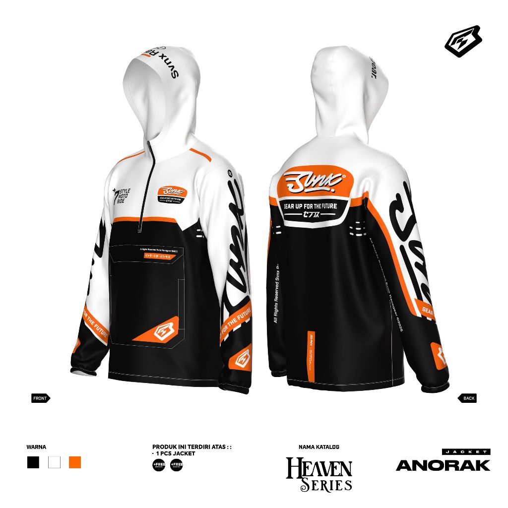 ANORAK HEAVEN SERIES JACKET / ANORAK SVENX JACKET / ANORAK WINDBREAKER JACKET / POCKET JACKET