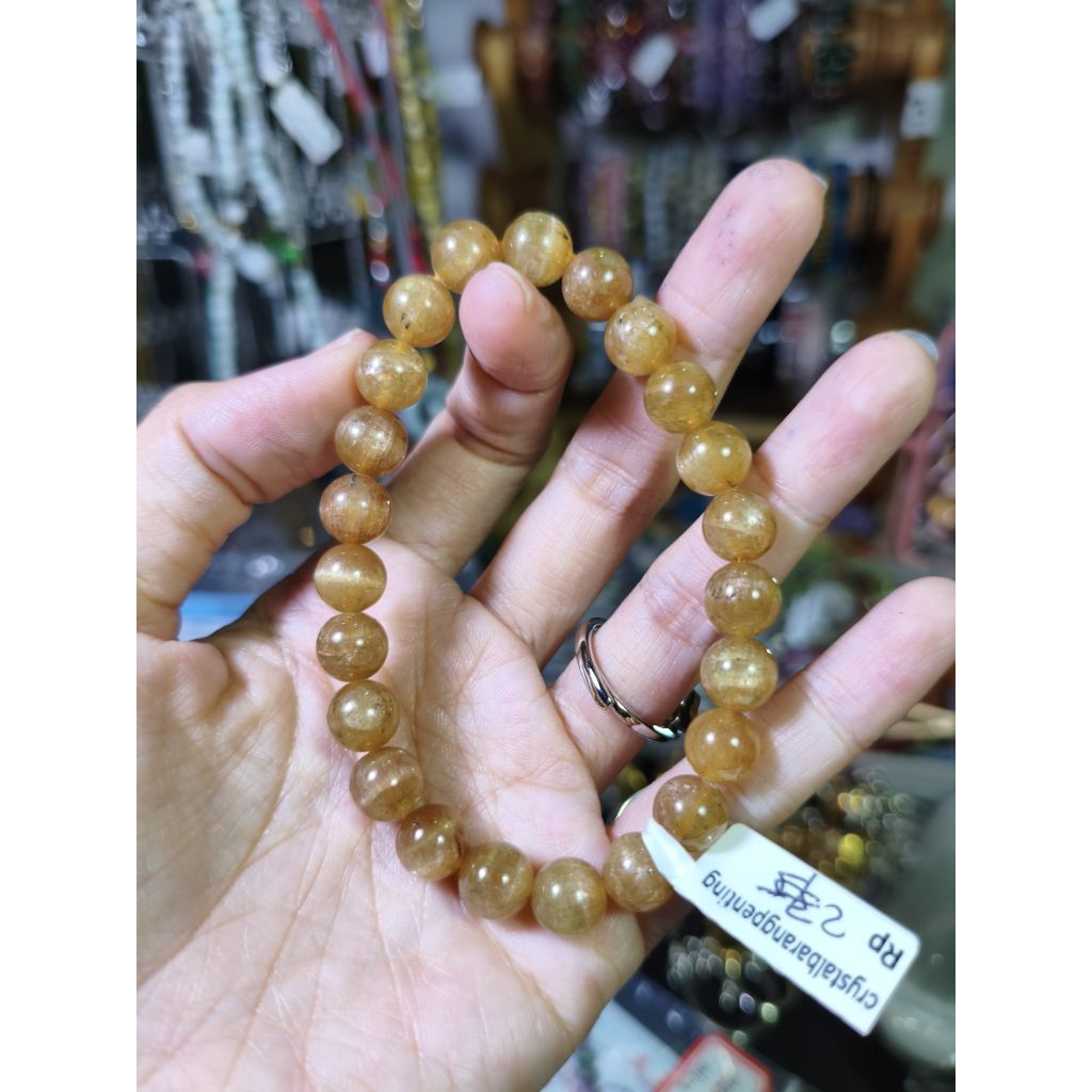 เทอร์โมมิเตอร์สีเหลือง KUNZITE BRACELET