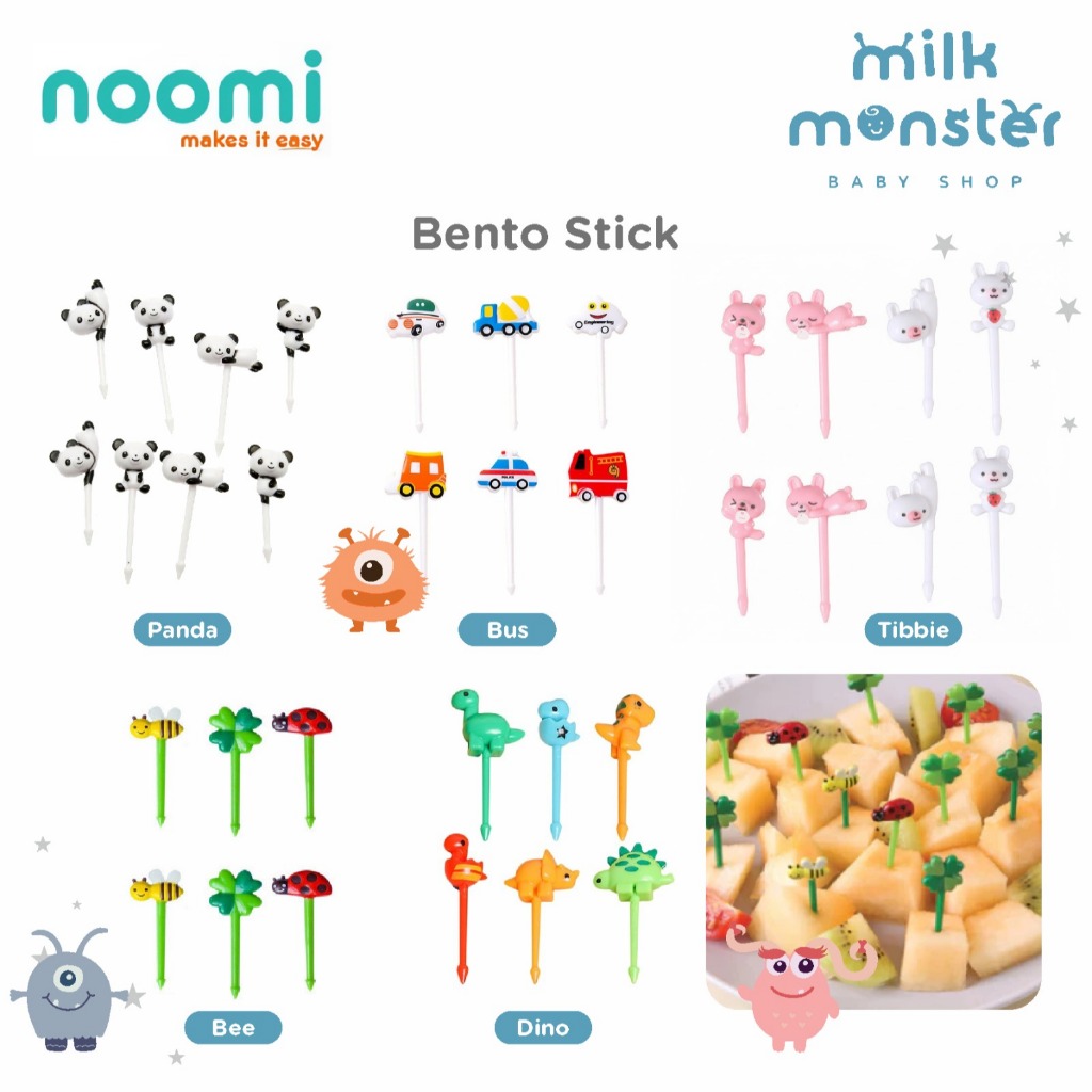 Noomi Bento Stick / ผลไม้และอาหาร Bento Skewer