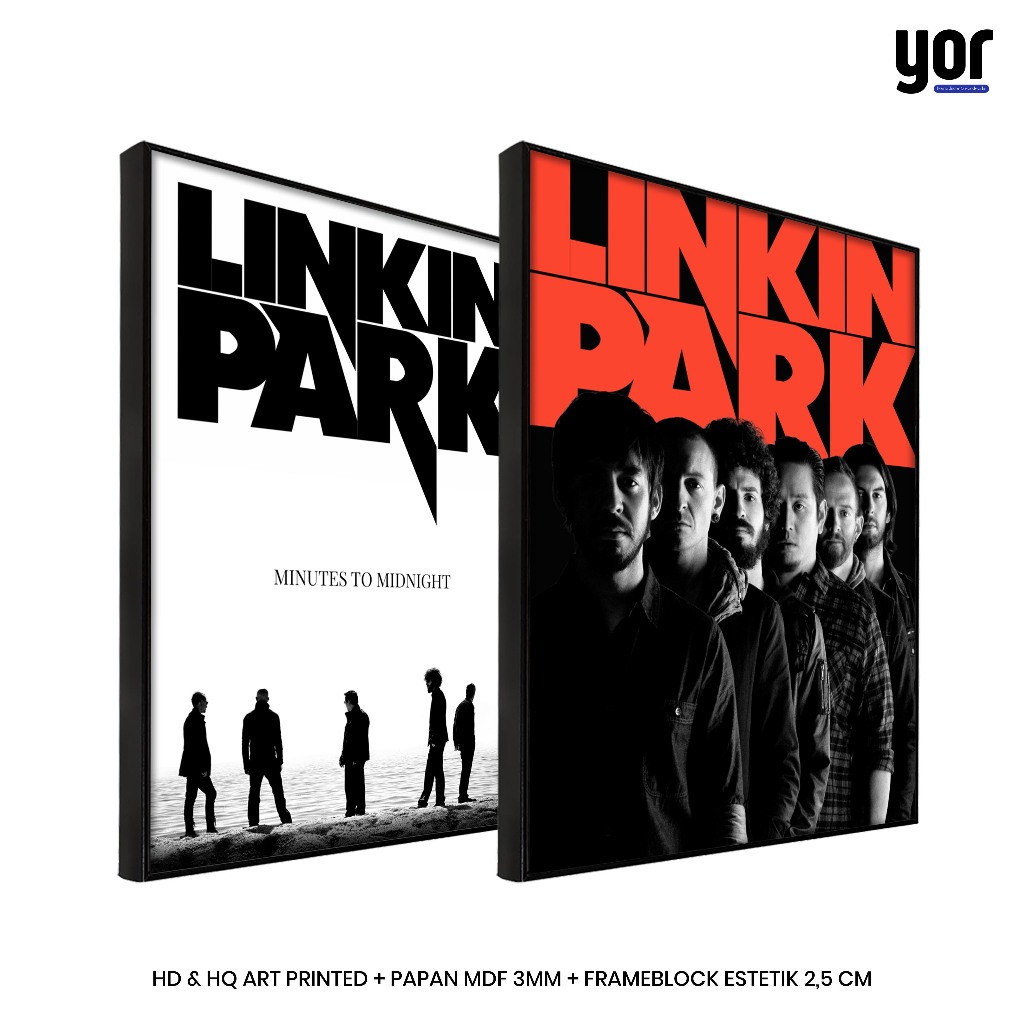 Linkin Park โปสเตอร์ Frameblock - Linkin Park Band ตกแต่งผนัง