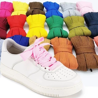 2cm เชือกแบน อาริ ผูกเชือกรองเท้า shoelace 1 คู่ สำหรับรองเท้าสนีกเกอร์และรองเท้าแคนวาส 100ซม/120ซม/140ซม