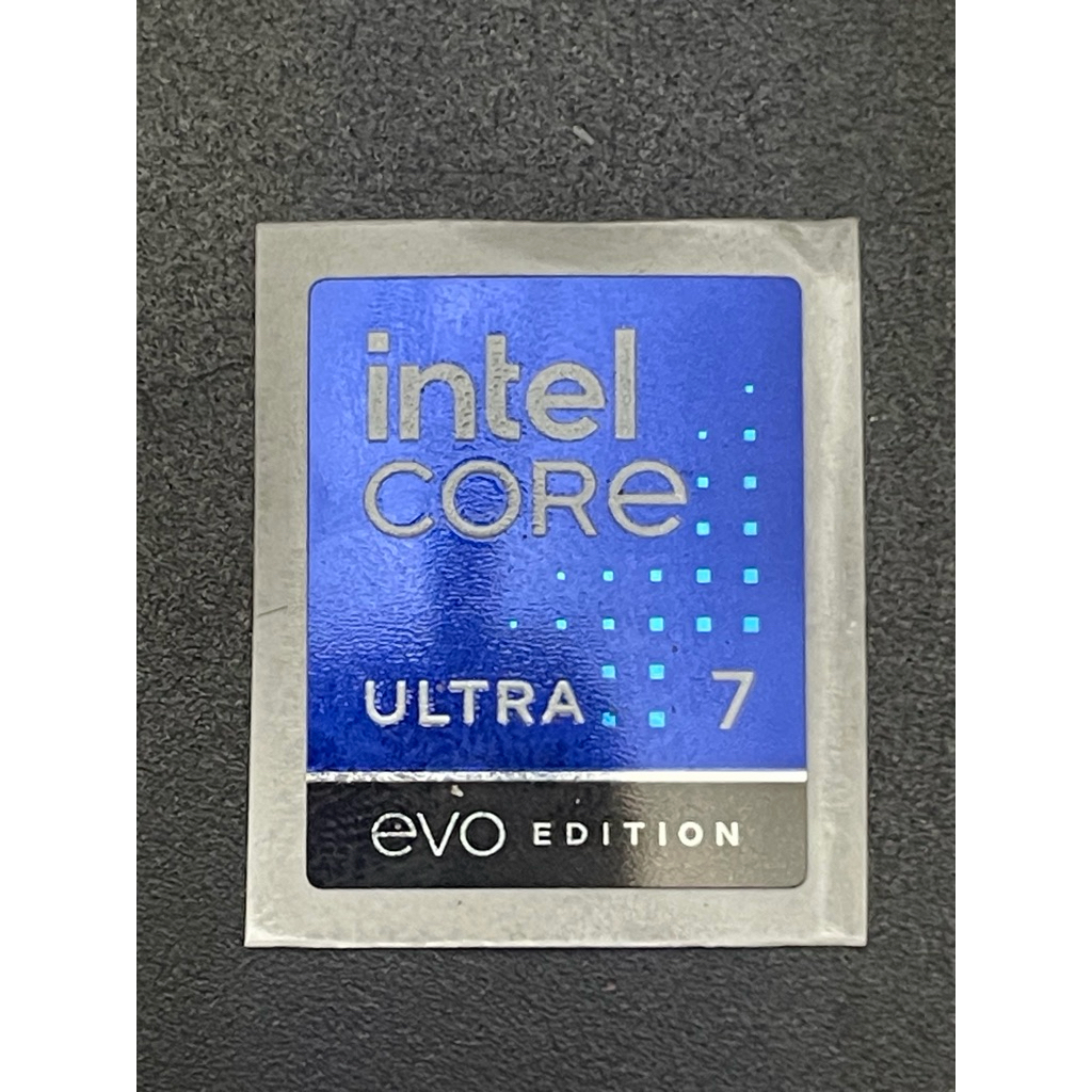 สติ๊กเกอร์โลโก้ intel Core Ultra 7 EVO Edition ดั้งเดิม