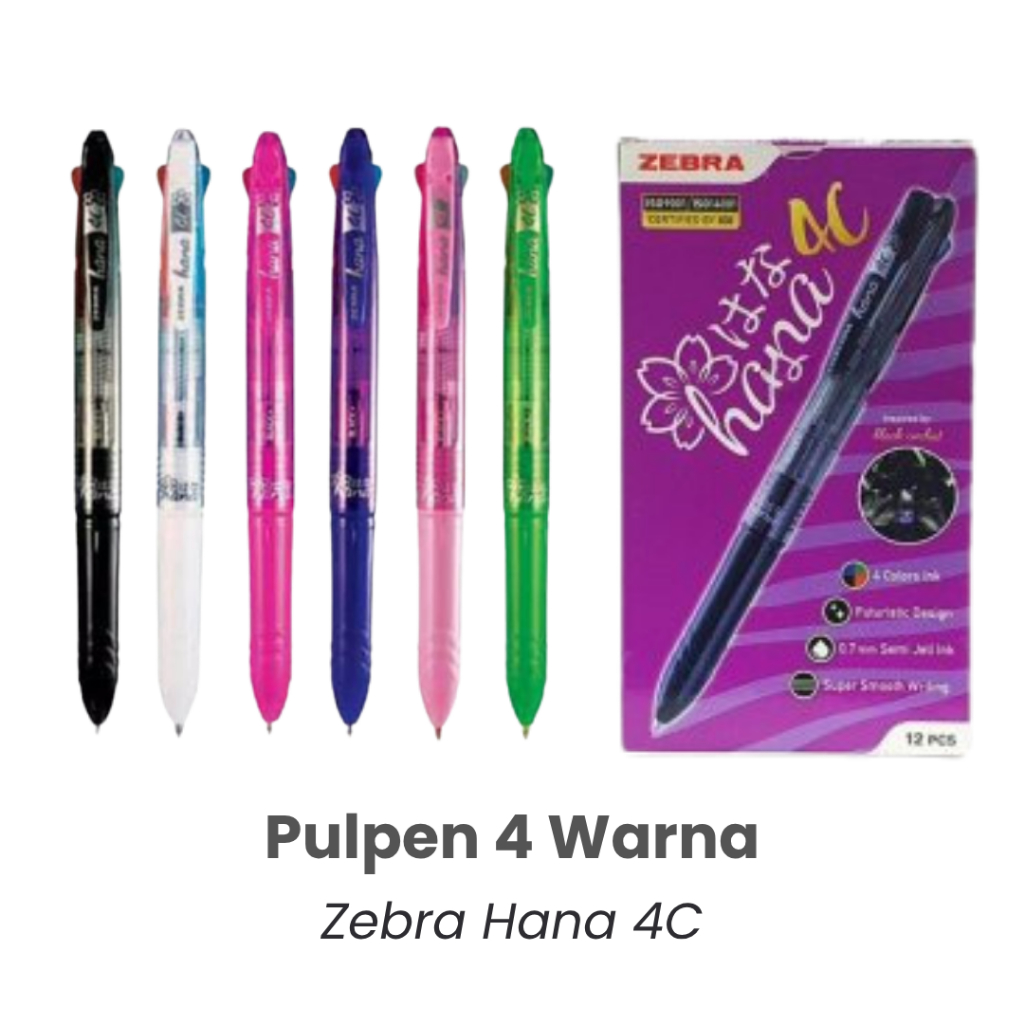 ปากกา ZEBRA Zebra Hana 4 สี - ปากกา 4C