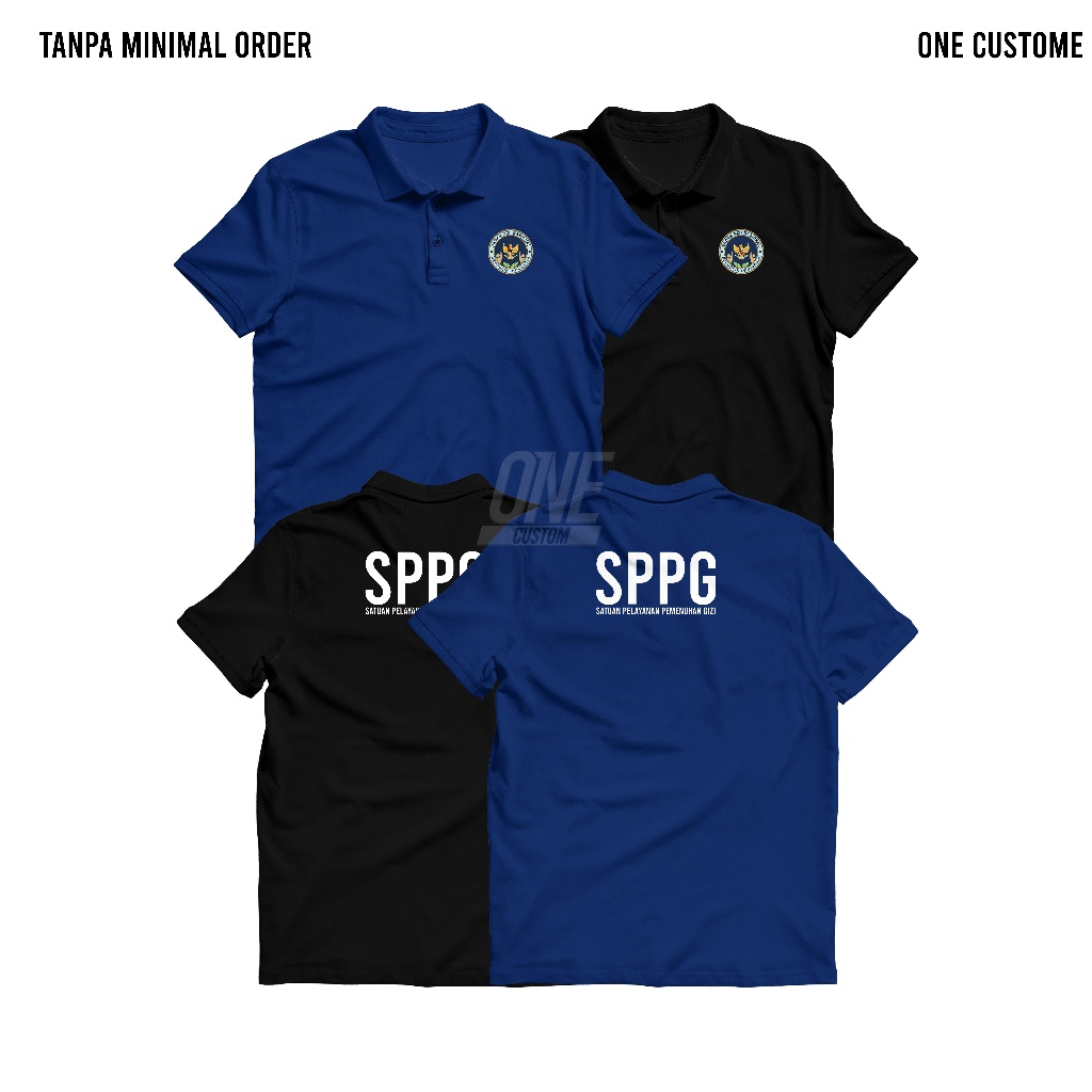 เสื้อโปโล Wangki distro, เสื้อคอปก BGN, ตัวโภชนาการแห่งชาติ, SPPG | ปรับแต่งหน่วยใดก็ได้