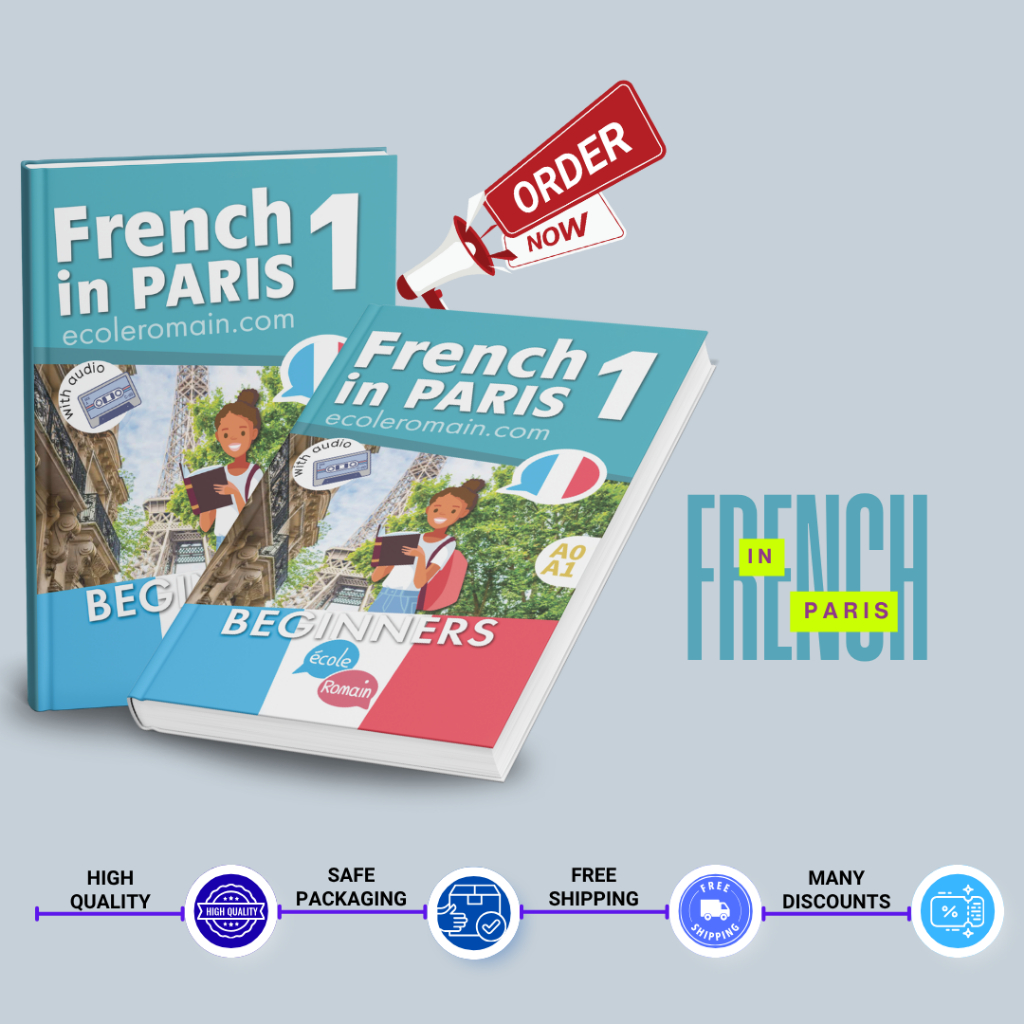 French In Paris 1 Beginners Ecole Romain - หนังสือภาษาฝรั่งเศส