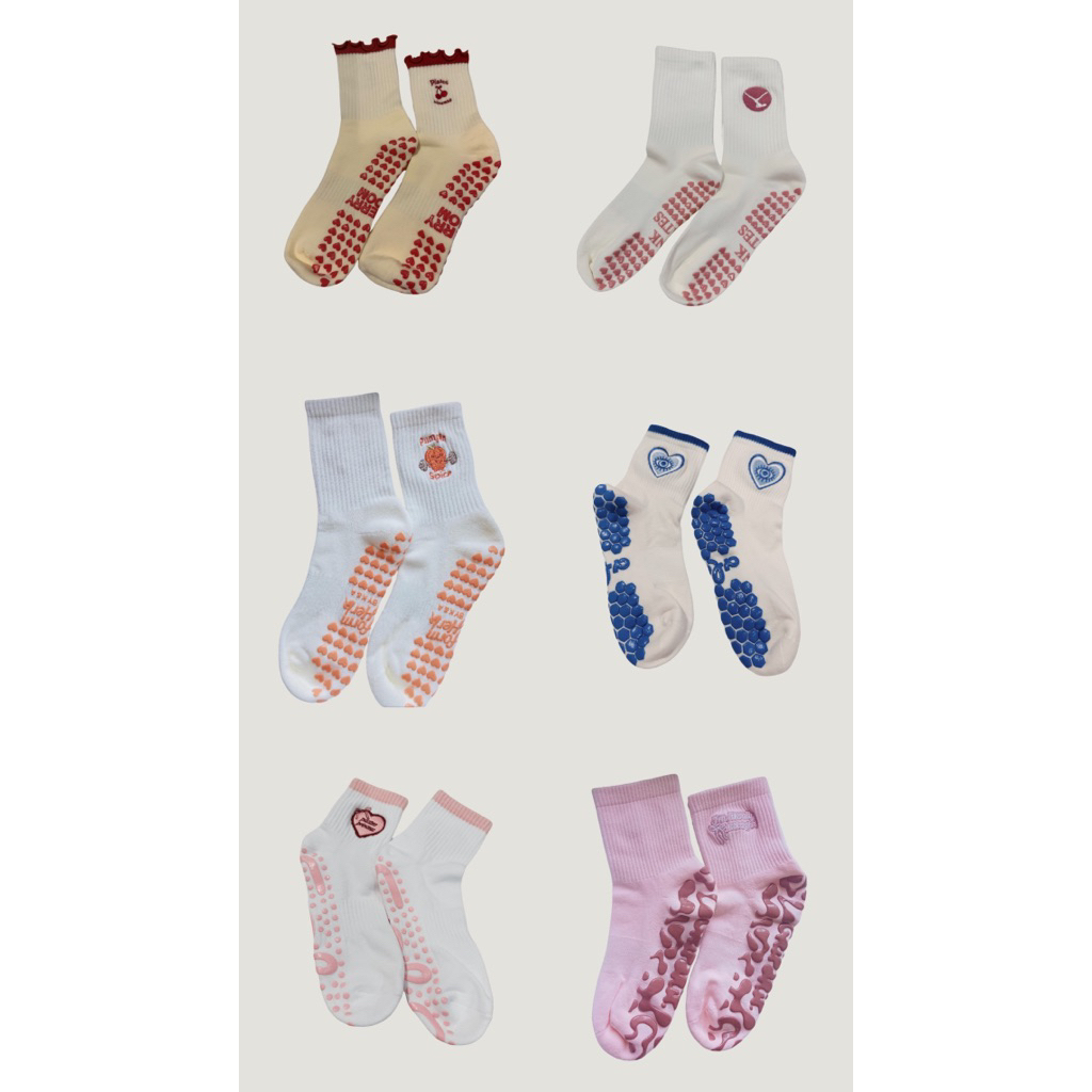 Grip Socks (Pilatex หรือ Yoga Grip Socks) - ด้ามจับแข็งแรง