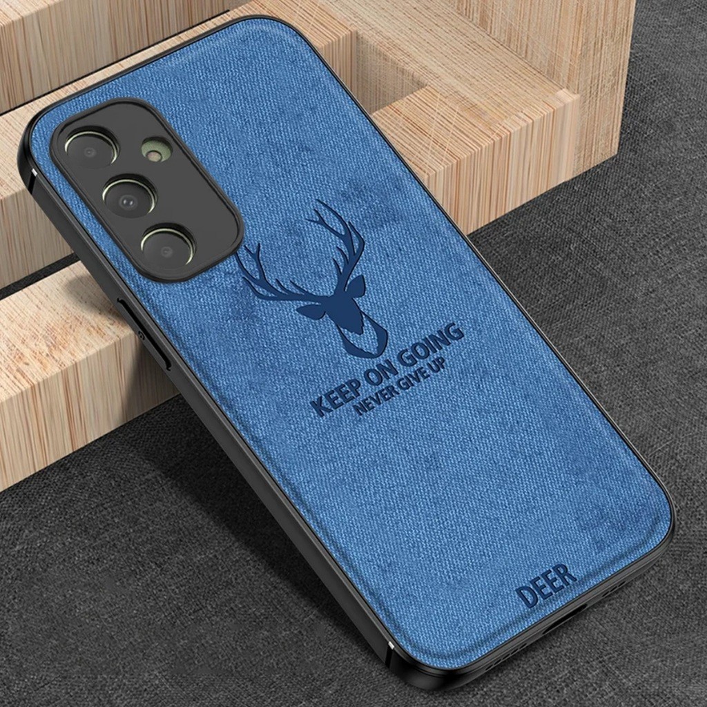 เคส SAMSUNG A15 5G / A15 4G Softcase Deer Back Cover วัสดุยีนส์ ลายกวาง