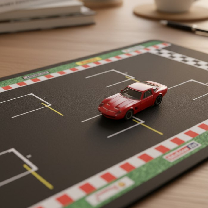 King Pad Suzuka C04 30x60 ซม. – ที่จอดรถ Pad Diecast Scale 1;64 Deskmat Diorama / แผ่นรองที่จอดรถทั่