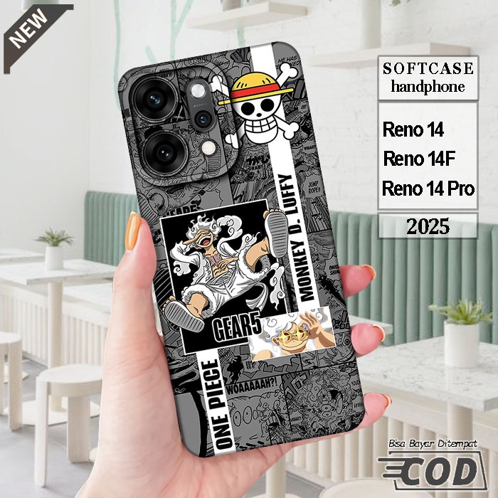 เคส OPPO RENO 14 _OPPO RENO 14F _OPPO RENO 14 PRO _เคสซิลิโคนสีดําใสยืดหยุ่นสุดเท่