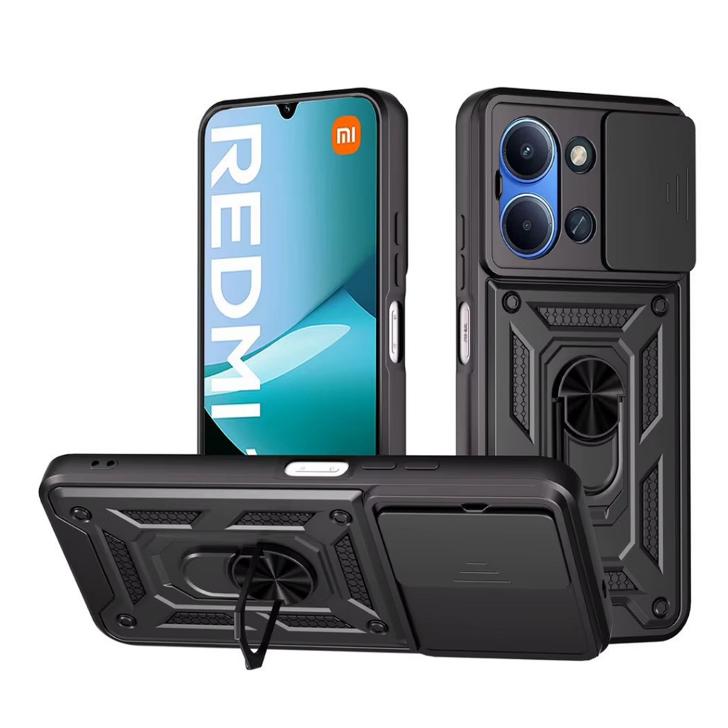 เคสแข็ง Xiaomi Redmi 15 / 15C / Poco C85 ฝาครอบสไลด์ป้องกันเกราะ