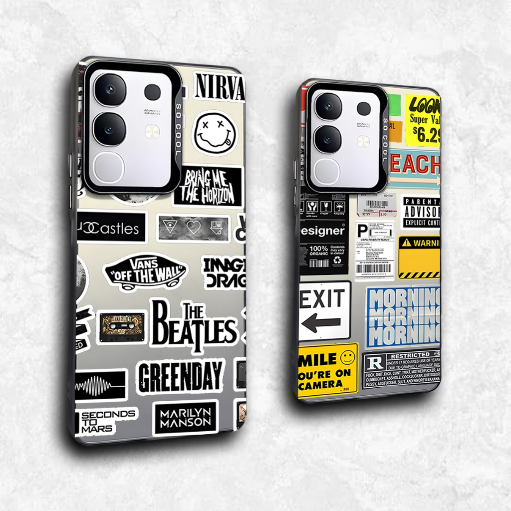 RN62 Band Metal Rock Case Vivo series สําหรับ Vivo Y29 4G Y19S V50 V40 V50 Lite V40 Lite Iqoo Z9 5G 